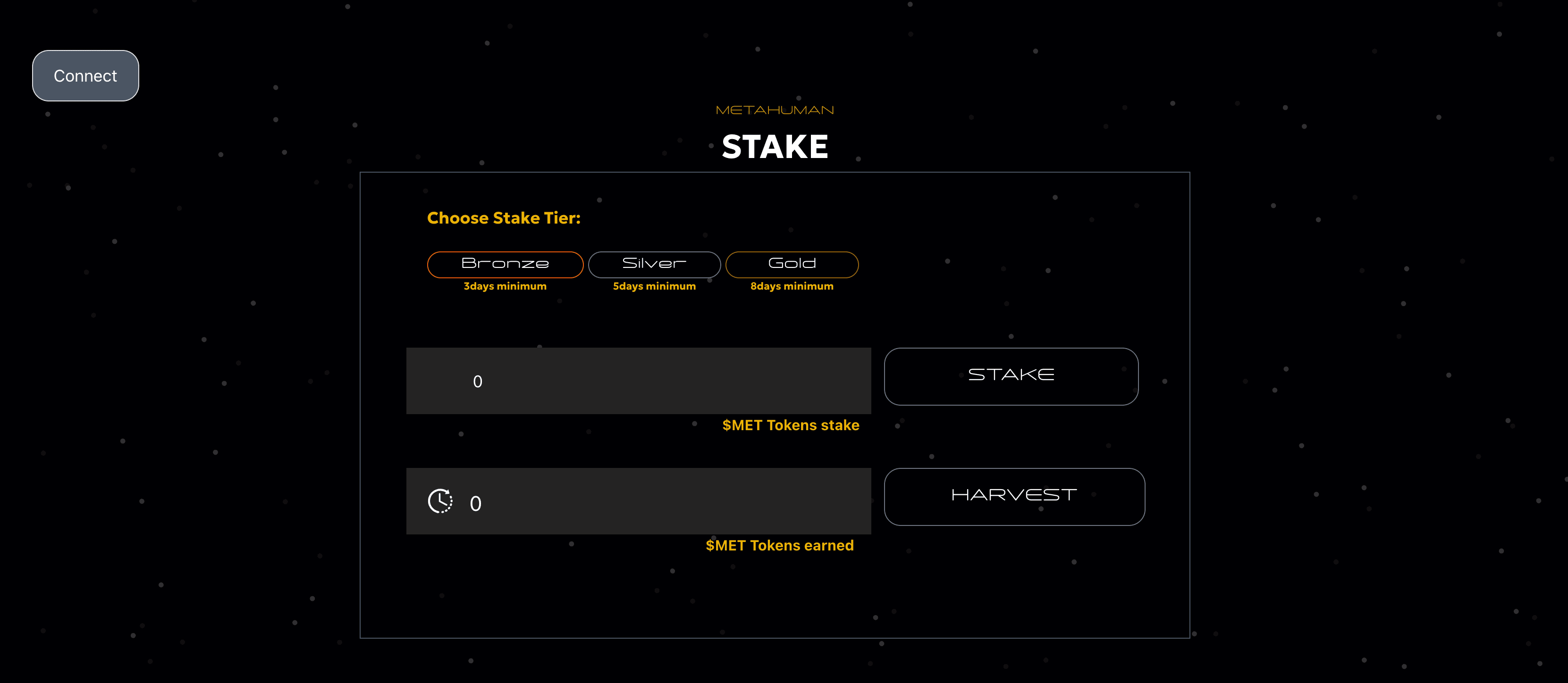 Metahuman Staking project screenshot